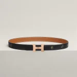 Mini Constance belt buckle & Hermès sur Mer reversible leather strap 24 mm